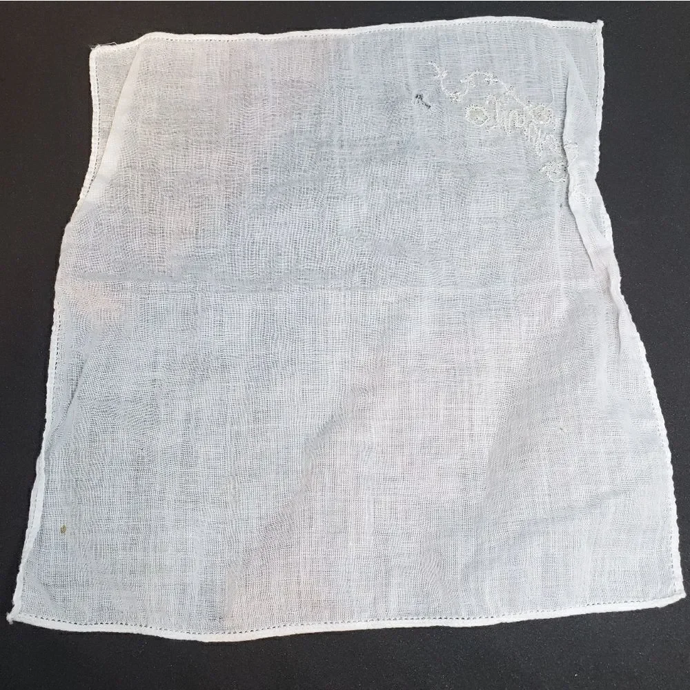 Vintage White Mother Handkerchief